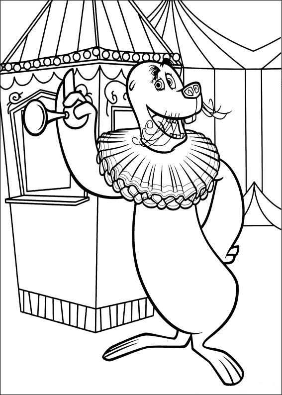 Kids-n-fun.com | 24 coloring pages of Madagascar 3